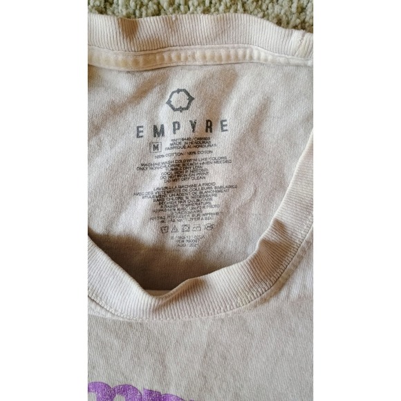 Vtg EMPYRE Mens Graphic T Shirt Skull Roses Butterflies Logo Casual Size Medium - Picture 3 of 7